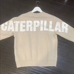 CAT X BDG UO Exclusive Beige Caterpillar
Crew Neck Sweatshirt Size Small